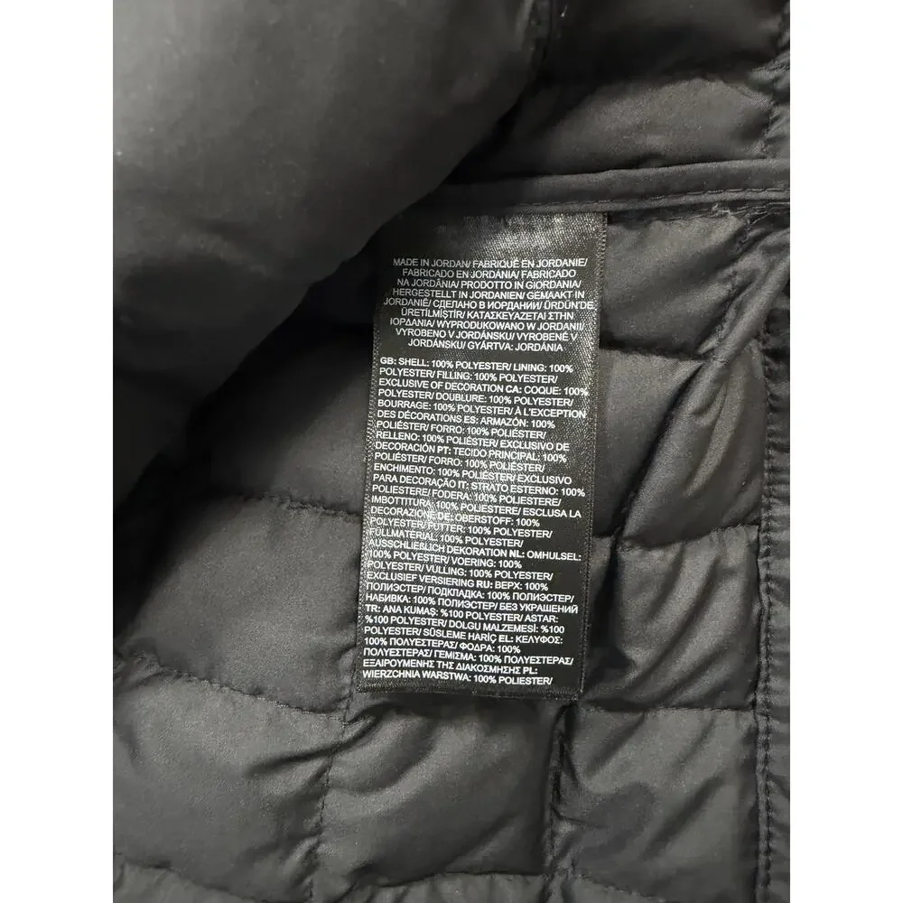 North Face Thermoball Puffer Jacket Black Mens Large NEW Quilted Outdoors